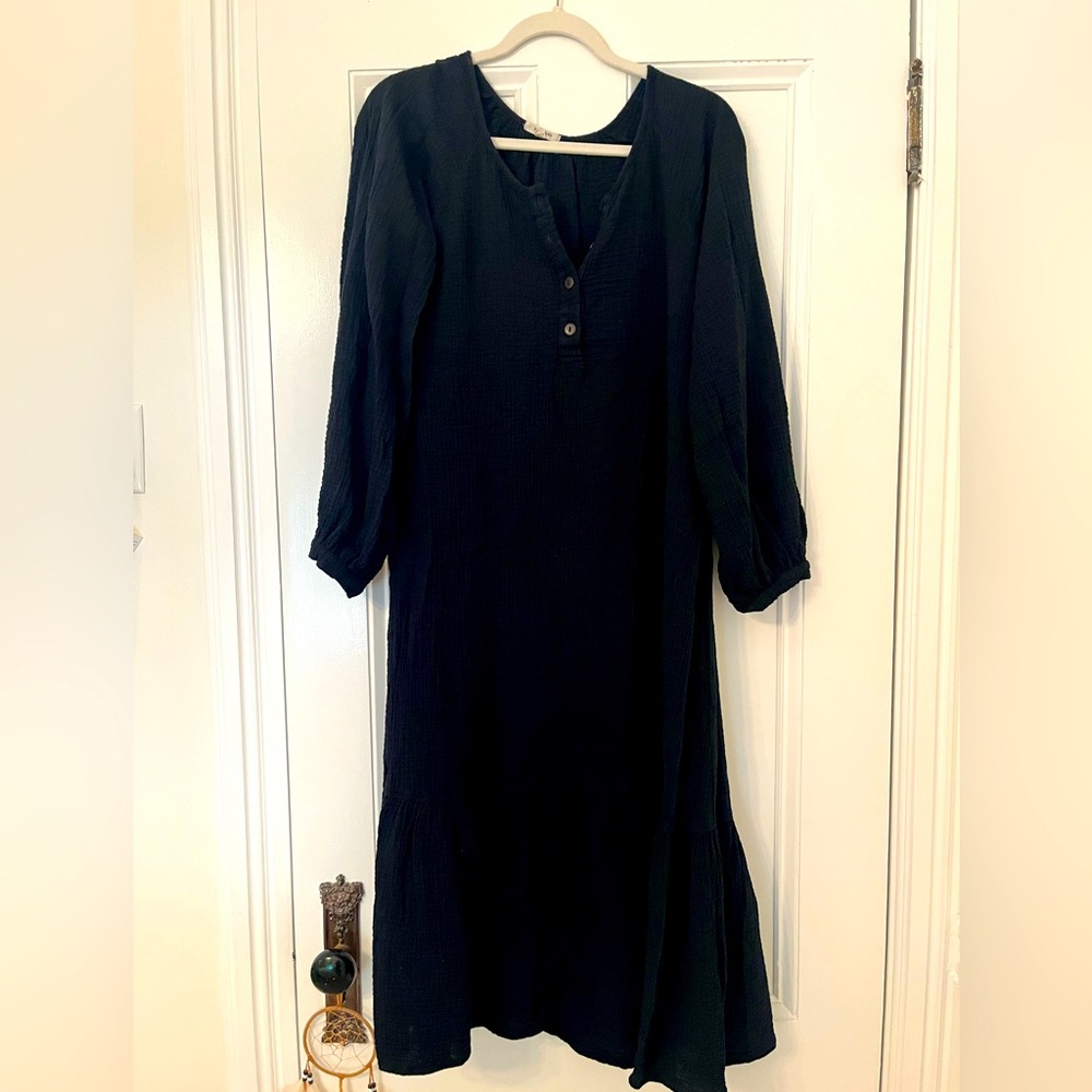 SUUNDAY James Dress in Ebony- XS